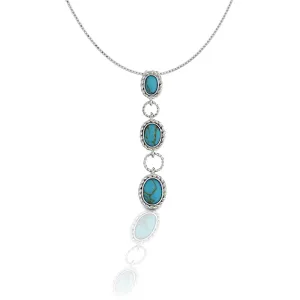Turquoise Drop Pendant Necklace