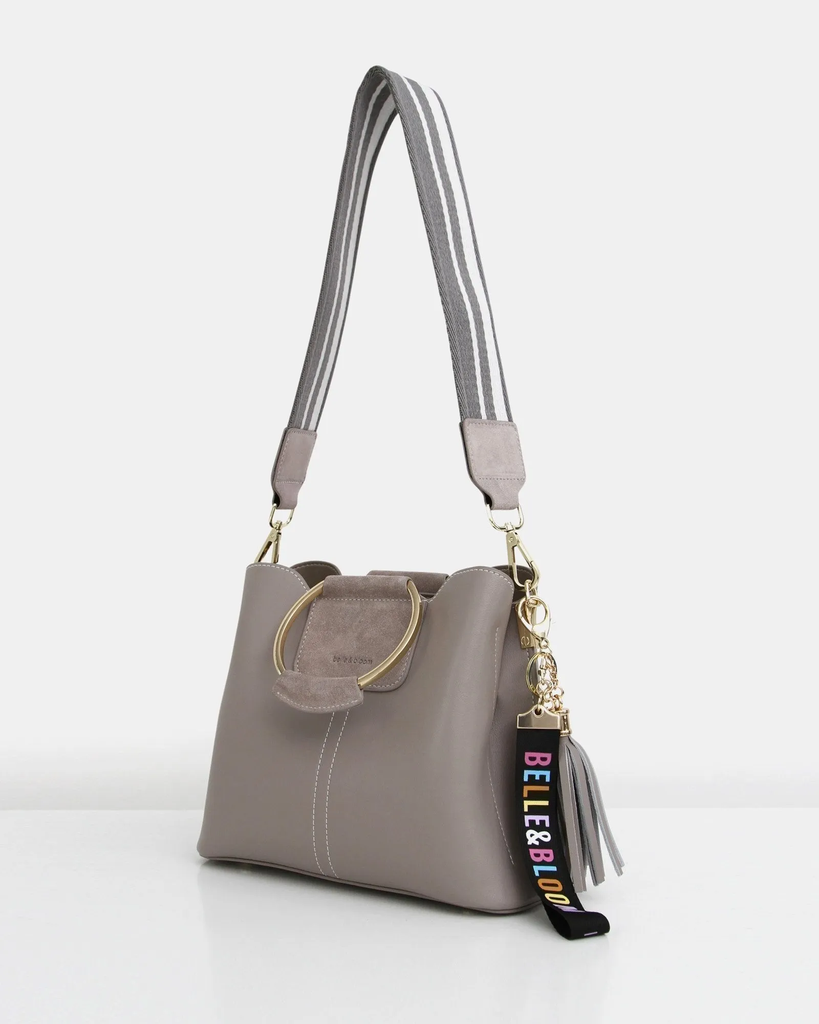 Twilight Leather Cross-Body Bag - Grey