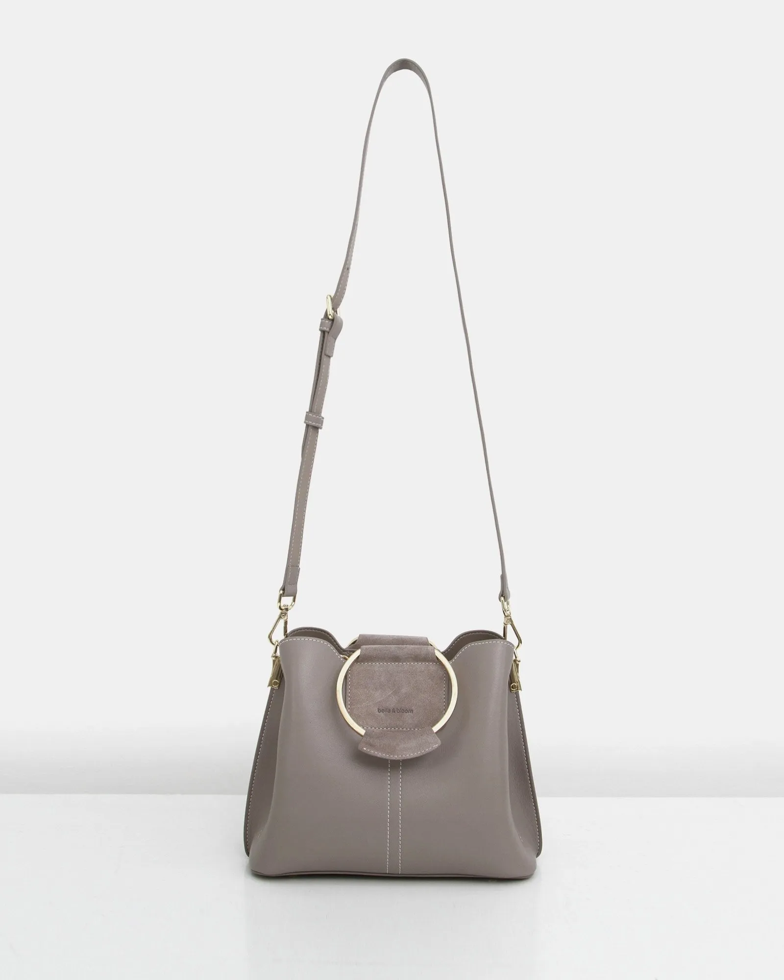 Twilight Leather Cross-Body Bag - Grey