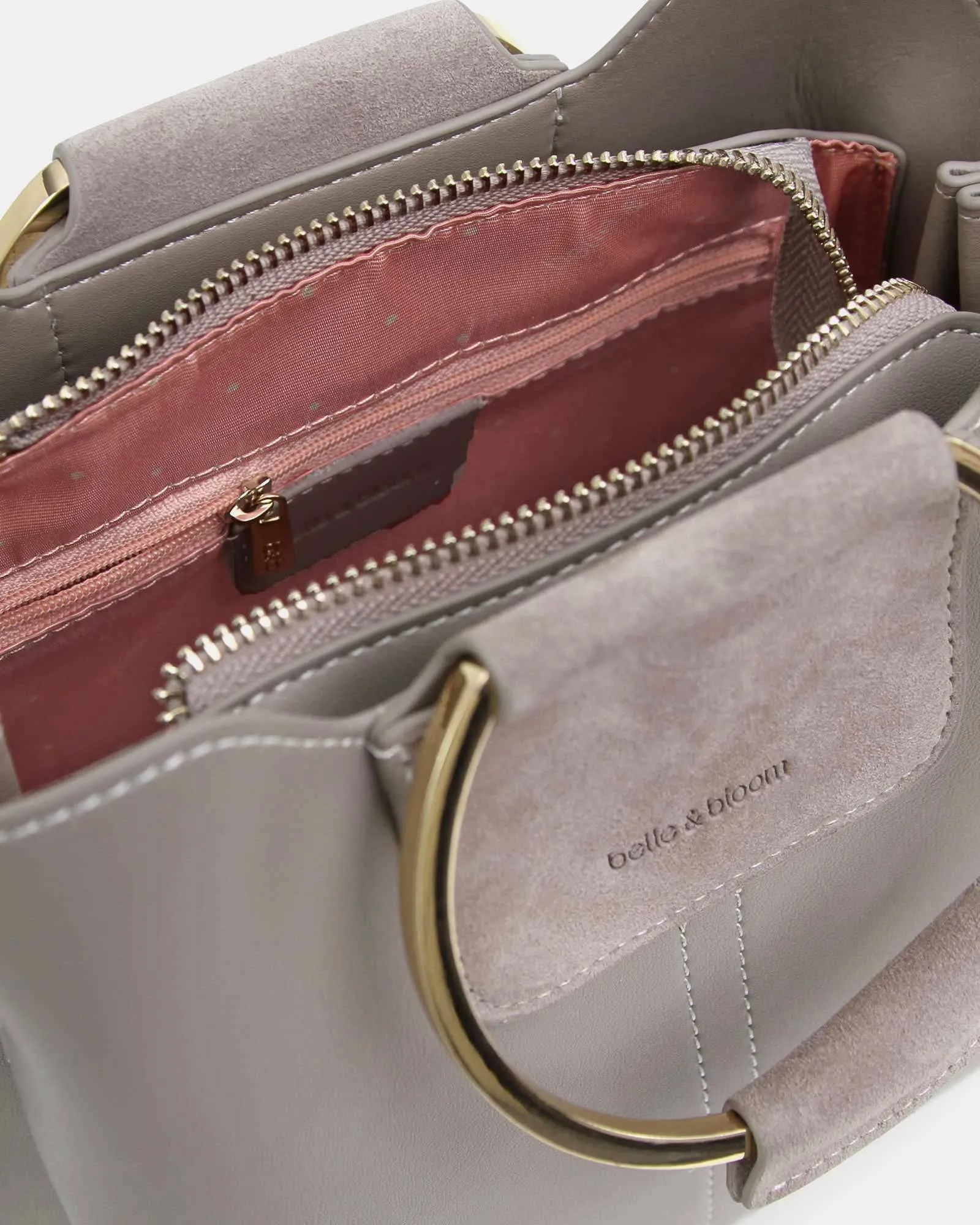 Twilight Leather Cross-Body Bag - Grey