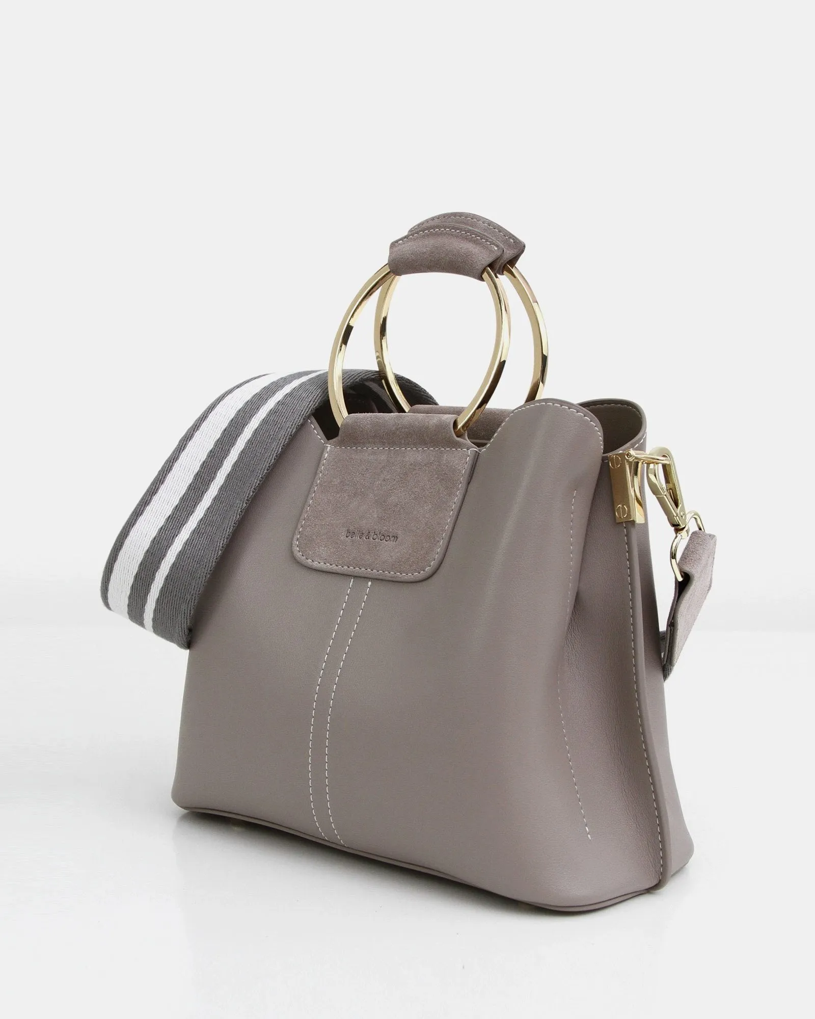 Twilight Leather Cross-Body Bag - Grey