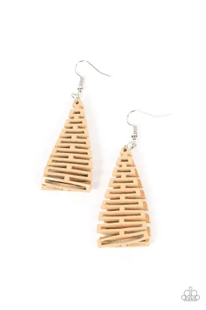 Urban Delirium - Brown Earrings - Paparazzi Accessories