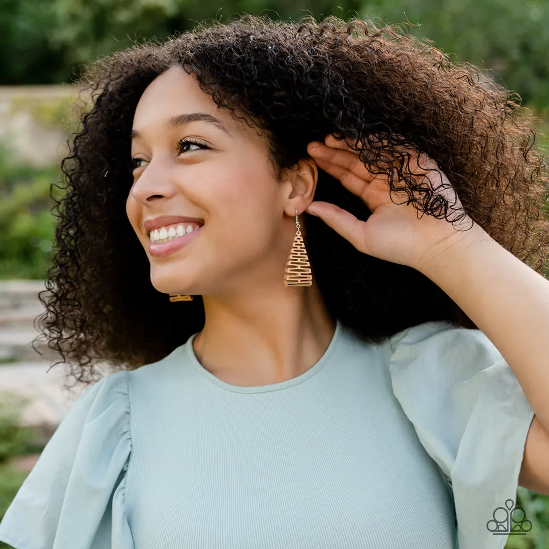 Urban Delirium - Brown Earrings - Paparazzi Accessories