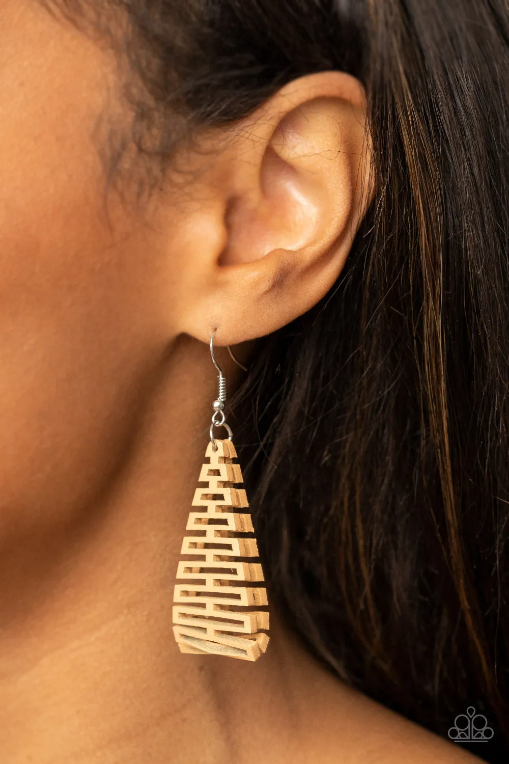 Urban Delirium - Brown Earrings - Paparazzi Accessories