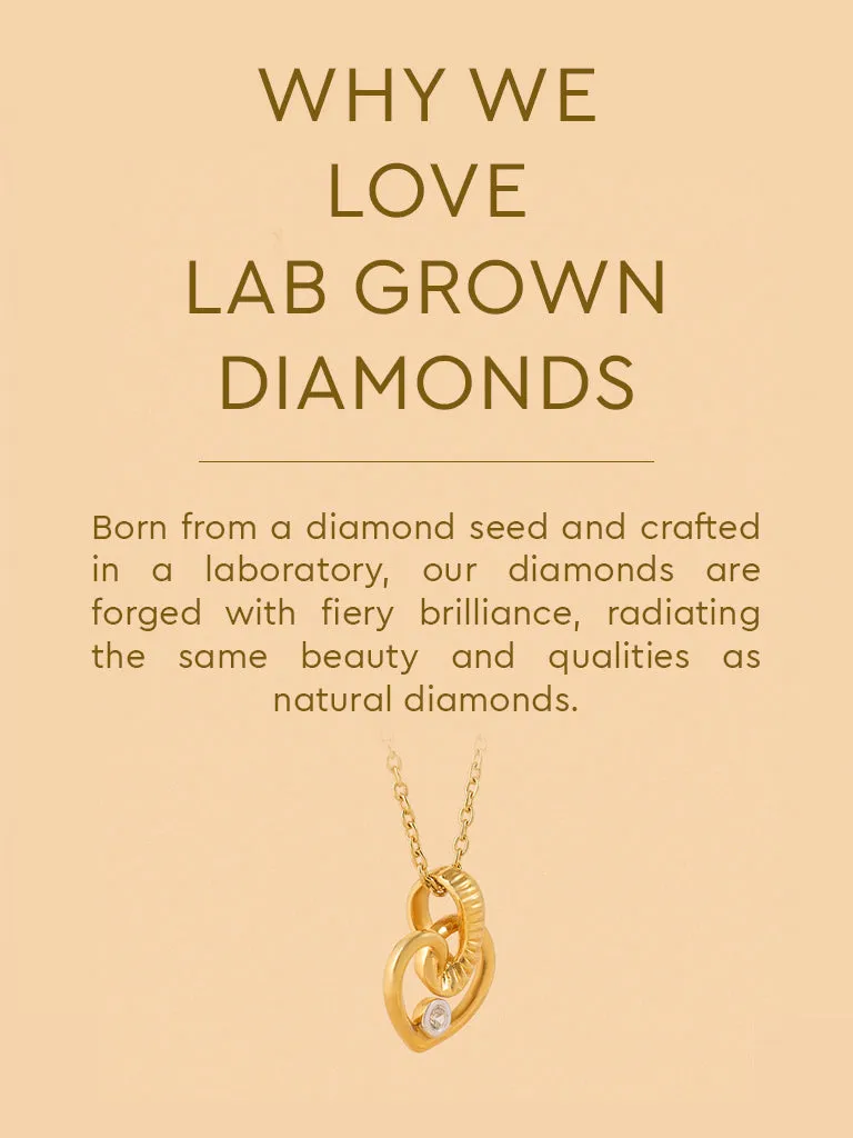 Westside X Pome Tangled Lab Diamond Rope Heart Necklace