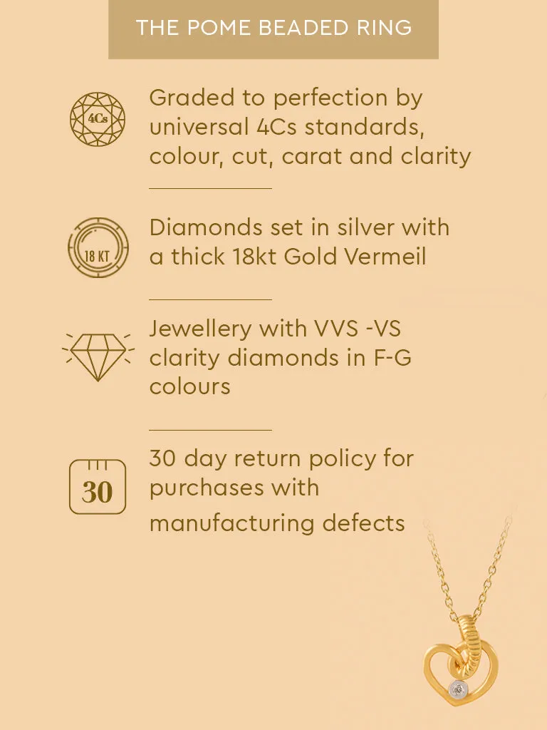 Westside X Pome Tangled Lab Diamond Rope Heart Necklace