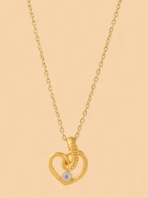 Westside X Pome Tangled Lab Diamond Rope Heart Necklace