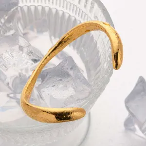 Women's Stainless Steel Irregular Shape Smooth Bracelet