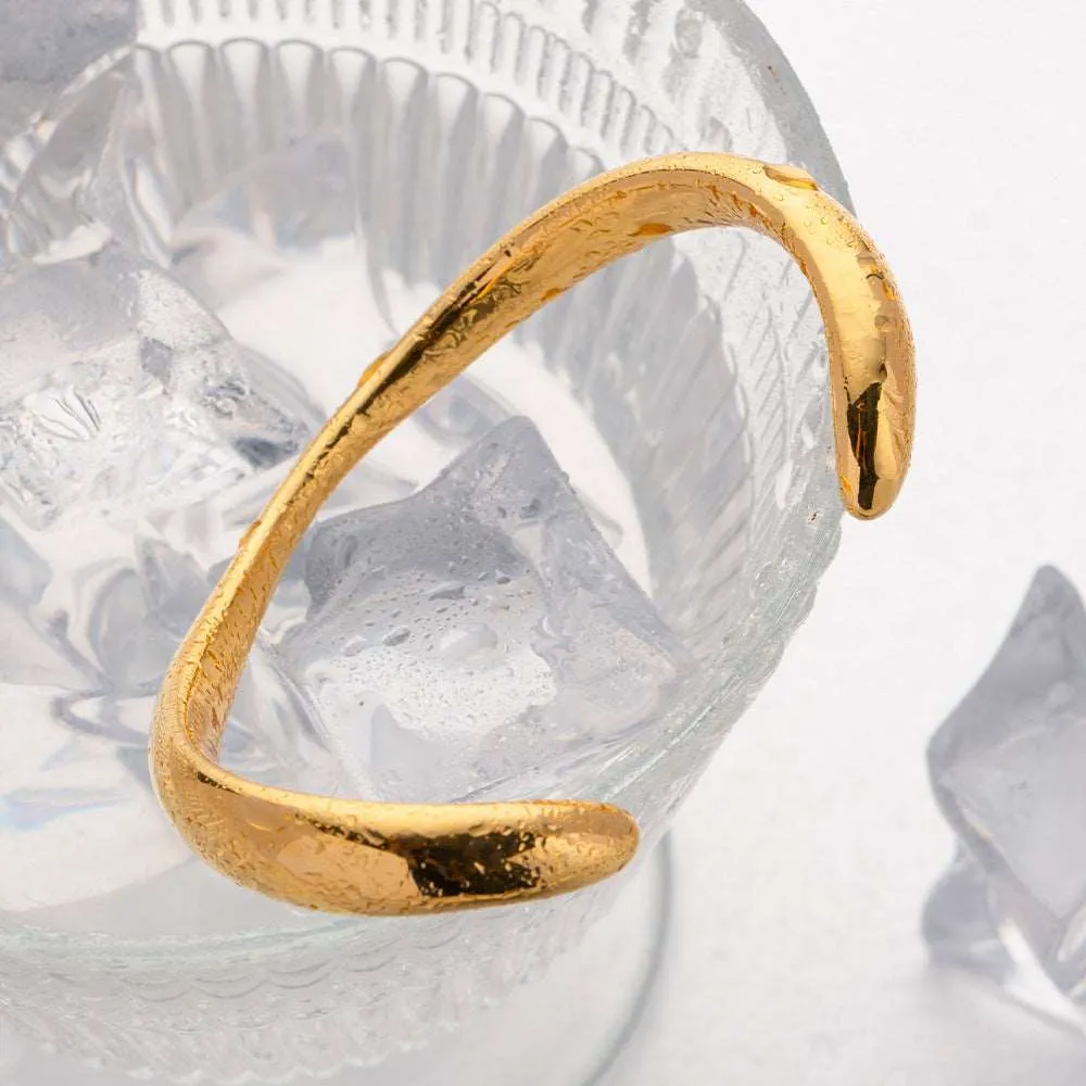Women's Stainless Steel Irregular Shape Smooth Bracelet